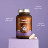 Zooki Liposomal Lion's Mane Mushroom 600mg Capsules