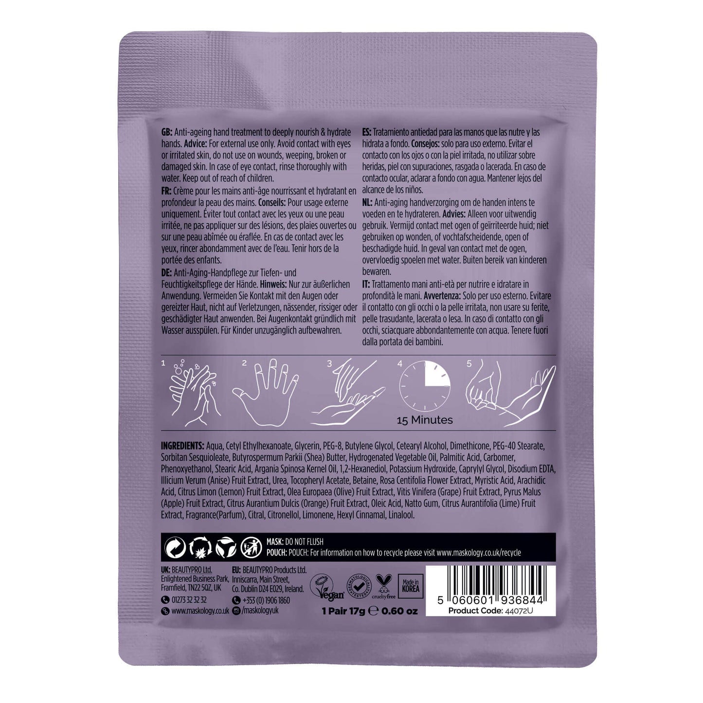 +maskology HAND MASK Professional Hand Glove