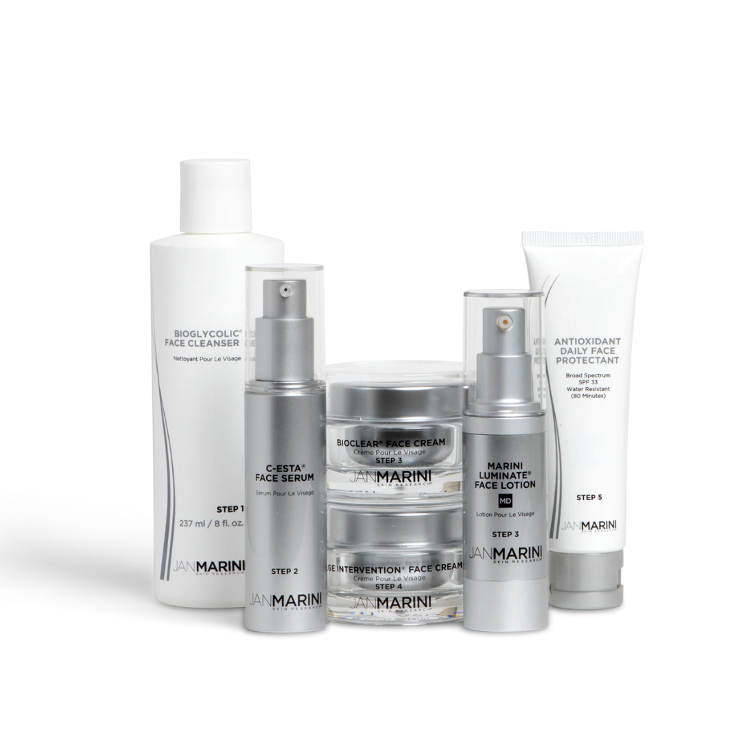 Jan Marini Skin Care Management System – Dry/Very Dry with Daily Face Protectant SPF 33
