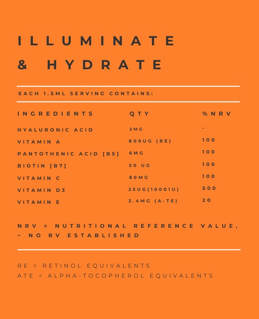 Illuminate & Hydrate Liquid Vitamin Supplement