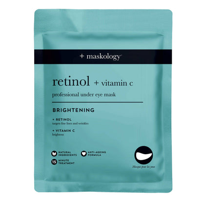 +maskology RETINOL + VITAMIN-C Professional Under Eye Mask.