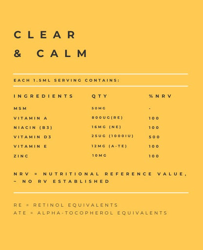 Clear & Calm Liquid Vitamin Supplement