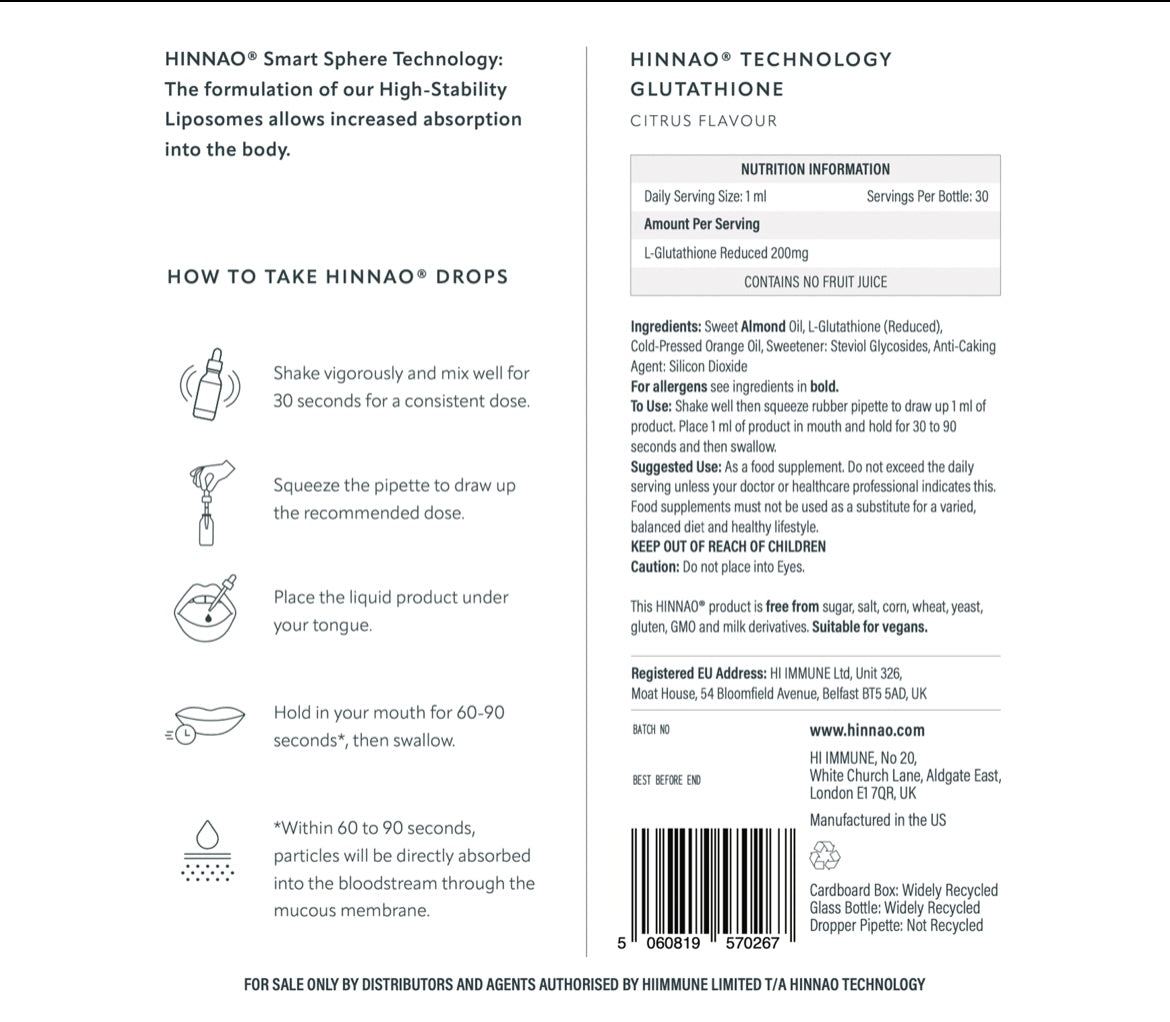 Glutathione
Master Cellular Antioxidant