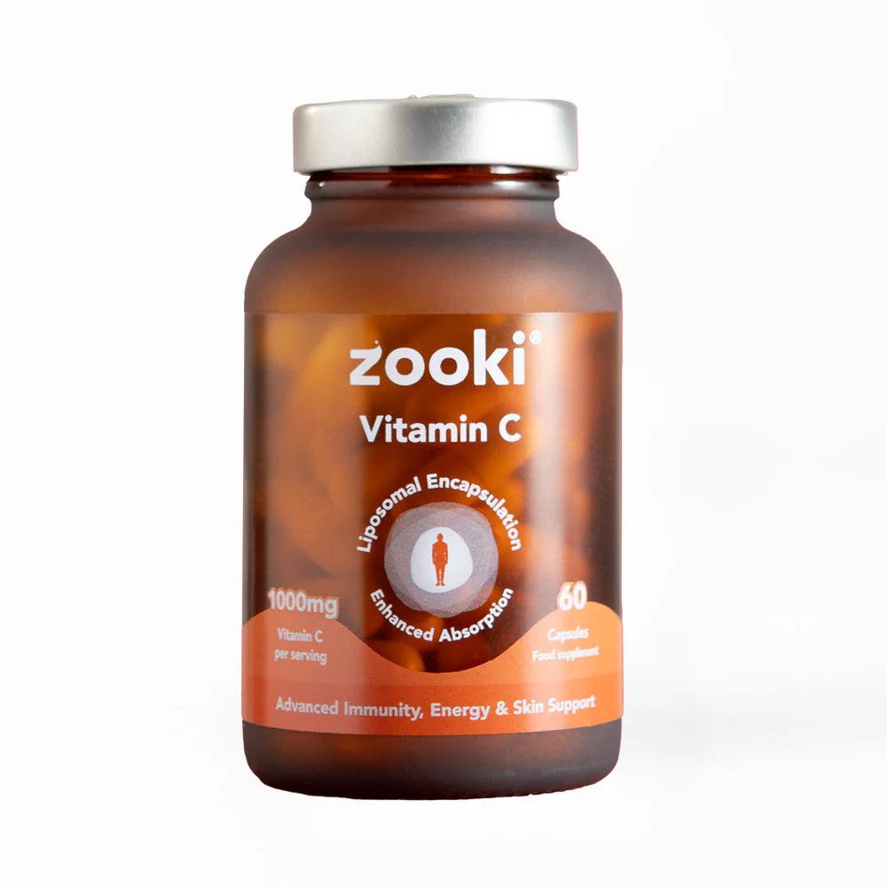 Zooki Liposomal Vitamin C 1,000mg Capsules.