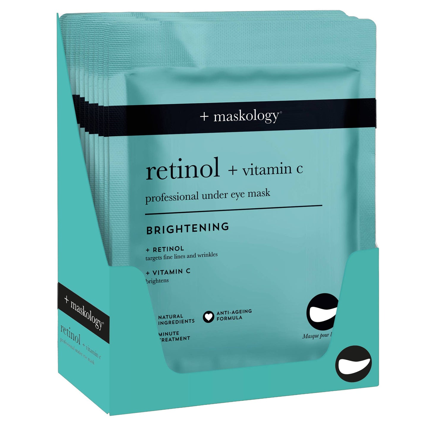 +maskology RETINOL + VITAMIN-C Professional Under Eye Mask.