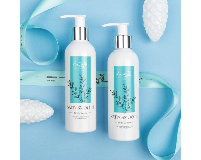 Eve Taylor Satin Smooth Essentials Christmas Bundle with Satin Smooth Body Wash and Body Cream