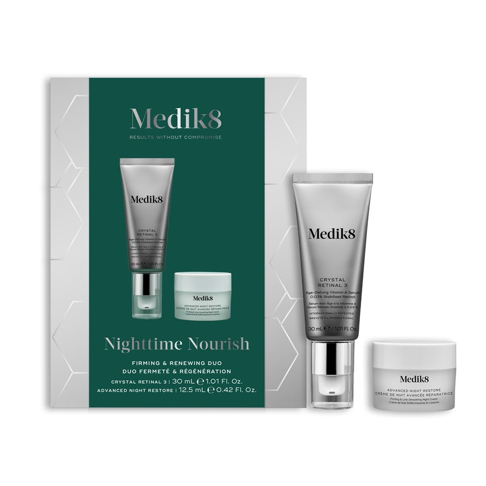 Medik8 Firming & Renewing Duo gift set with Crystal Retinal 3 and Advanced Night Restore